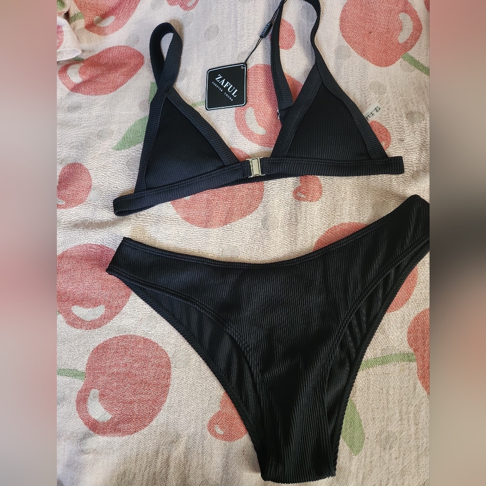 2/$30 Zaful Elegant Black Bikini Set